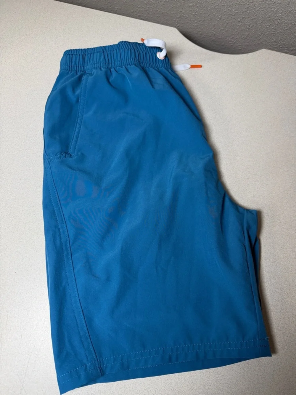 Dakine Teal-Blue Board Shorts with White Drawstring
